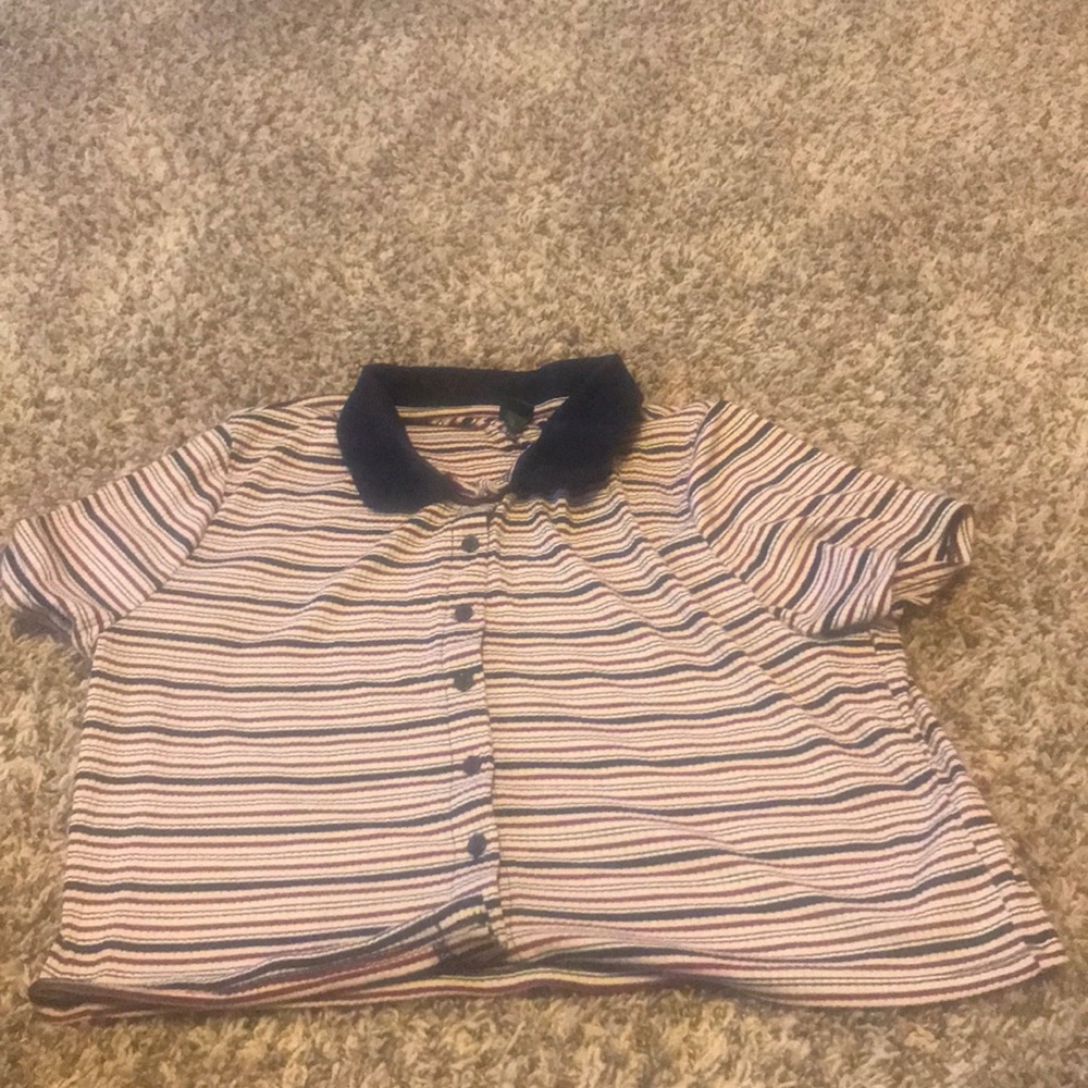 Target Wild Fable Lined Buttoned Crop Top